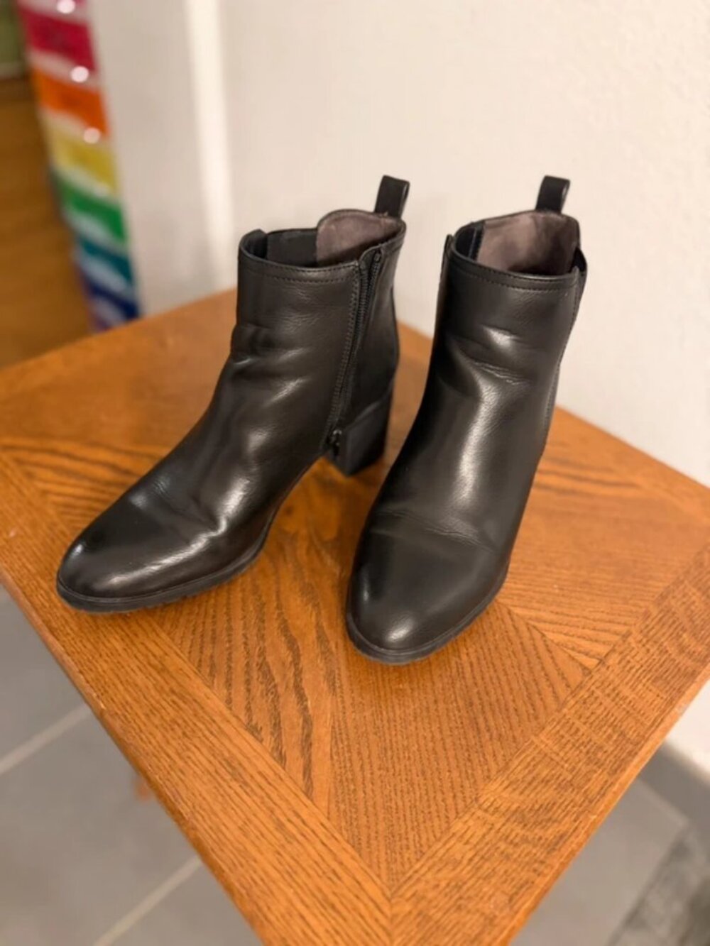 Black chelsea ankle boots